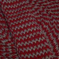 Tubestrik stribet zig zag gl.rød/grå 60mm x 1m