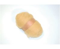 Kartet uld hudfarvet 50 g