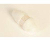 Kartet uld naturfarve 50 g