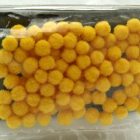 Pom pom d.6mm gul 100 stk - Image 3