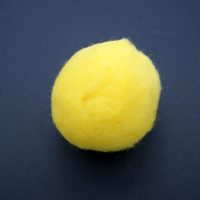 Pom pom d.6 cm gul 1.stk